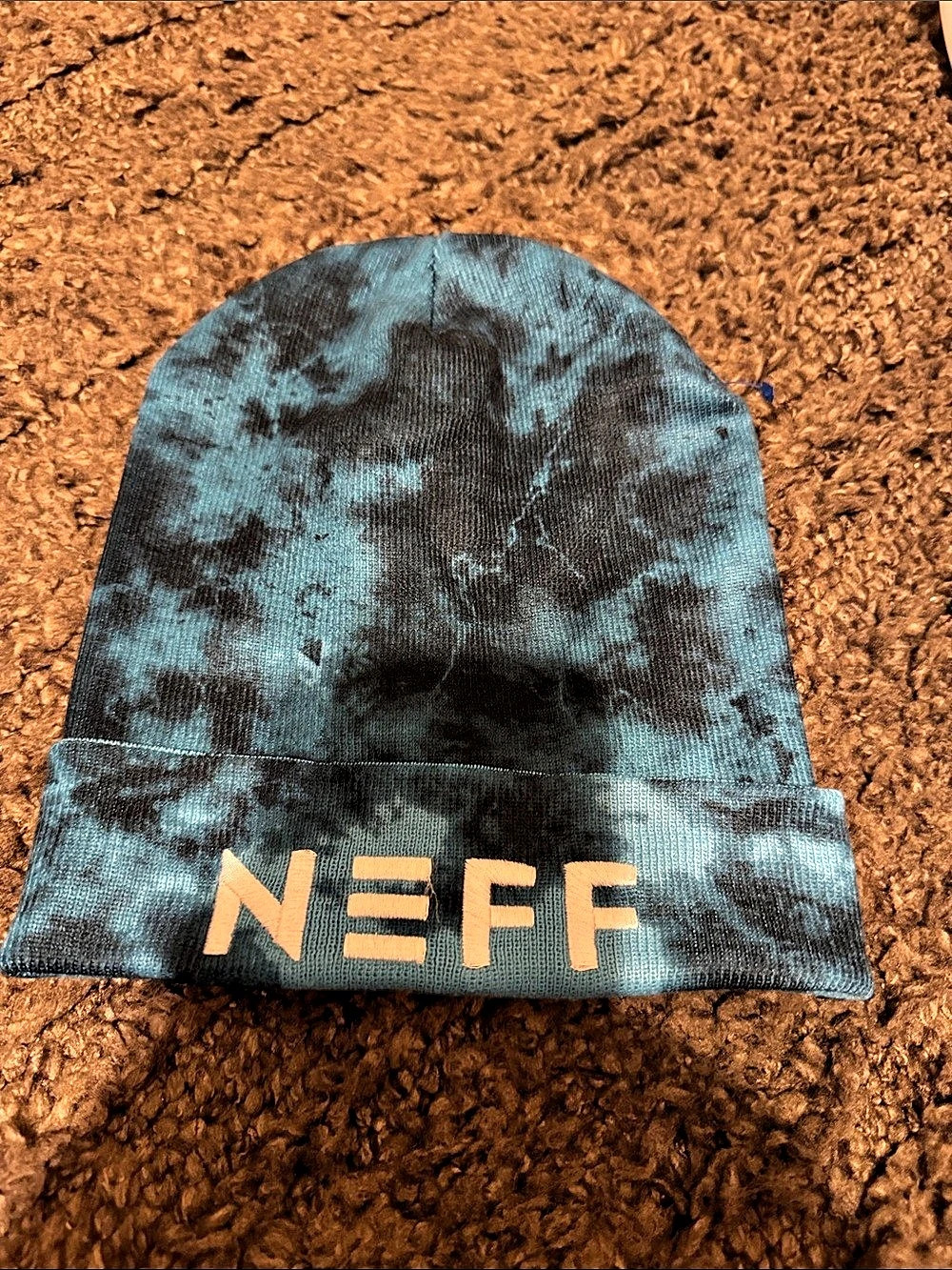 NEFF Lawrence Tie Dye Beanie Blue & Black